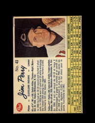 1962 JIM PERRY POST #43 INDIANS *2639