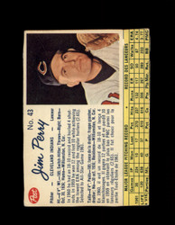1962 JIM PERRY POST #43 INDIANS *5807