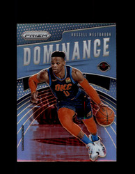 2019 RUSSELL WESTBROOK PRIZM #23 SILVER DOMINANCE ROCKETS *R5250