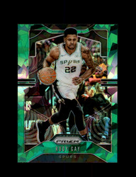 2019 RUDY GAY PRIZM #135 CRACKED GREEN ICE SPURS *R5392