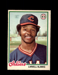 1978 LARVELL BLANKS OPC #213 O-PEE-CHEE INDIANS *R5517