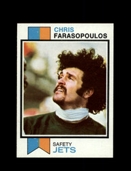 1973 CHRIS FARASOPOULOS TOPPS #374 JETS *G6140