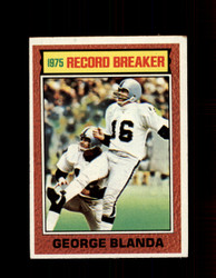 1976 GEORGE BLANDA TOPPS #1 RAIDERS *3155