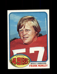 1976 FRANK NUNLEY TOPPS #182 49ERS *9153