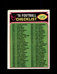 1976 CHECKLIST TOPPS #273 FOOTBALL *9329