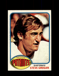 1976 STEVE GROGAN TOPPS #376 PATRIOTS *9202