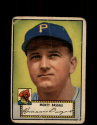 1952 MONTY BASGALL TOPPS #12 PIRATES POOR *9496