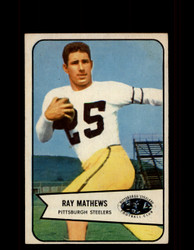 1954 RAY MATHEWS BOWMAN #1 STEELERS *3235