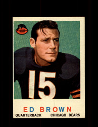 1959 ED BROWN TOPPS #137 BEARS *5135