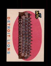 1959 DETROIT LIONS TOPPS #3 TEAM CARD *8859
