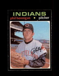 1971 PHIL HENNIGAN OPC #211 O-PEE-CHEE INDIANS *2387