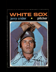 1971 JERRY CRIDER OPC #113 O-PEE-CHEE WHITE SOX *R1981