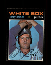 1971 JERRY CRIDER OPC #113 O-PEE-CHEE WHITE SOX *R1528