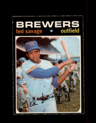 1971 TED SAVAGE OPC #76 O-PEE-CHEE BREWERS *9658