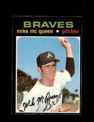1971 MIKE MC QUEEN OPC #8 O-PEE-CHEE BRAVES *5523