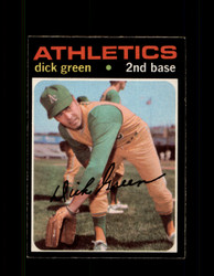 1971 DICK GREEN OPC #258 O-PEE-CHEE ATHLETICS *9681