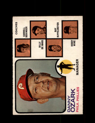 1973 DANNY OZARK OPC #486 O-PEE-CHEE PHILLIES MANAGER *G6611