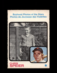 1973 CHRIS SPEIER OPC #345 O-PEE-CHEE BOYHOOD PHOTOS *G6738