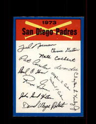 1973 SAN DIEGO PADRES OPC TEAM CHECKLIST O-PEE-CHEE *2574