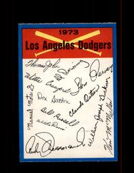 1973 LOS ANGELES DODGERS OPC TEAM CHECKLIST O-PEE-CHEE *3612