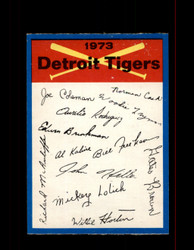 1973 DETROIT TIGERS OPC TEAM CHECKLIST O-PEE-CHEE *2770