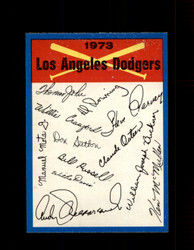 1973 LOS ANGELES DODGERS OPC TEAM CHECKLIST O-PEE-CHEE *7311