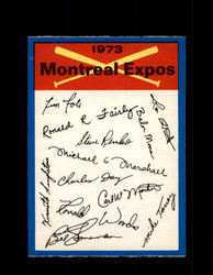 1973 MONTREAL EXPOS OPC TEAM CHECKLIST O-PEE-CHEE *G3005