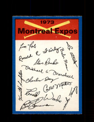 1973 MONTREAL EXPOS OPC TEAM CHECKLIST O-PEE-CHEE *G3017
