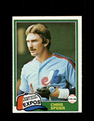 1981 CHRIS SPEIER OPC #97 O-PEE-CHEE EXPOS GRAY BACK *G3089