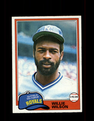 1981 WILLIE WILSON OPC #360 O-PEE-CHEE ROYALS GRAY BACK *G3096