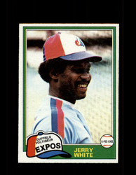 1981 JERRY WHITE OPC #42 O-PEE-CHEE EXPOS GRAY BACK *G3117