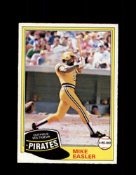 1981 MIKE EASLER OPC #92 O-PEE-CHEE PIRATES GRAY BACK *G3137