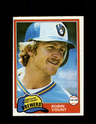 1981 ROBIN YOUNT OPC #4 O-PEE-CHEE BREWERS GRAY BACK *G3148