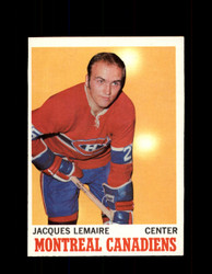 1970 JACQUES LEMAIRE TOPPS #57 CANADIENS *2245