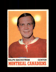 1970 RALPH BACKSTROM TOPPS #54 CANADIENS *R1238