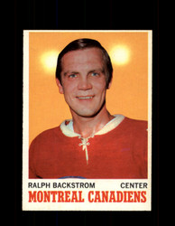 1970 RALPH BACKSTROM TOPPS #54 CANADIENS *2780
