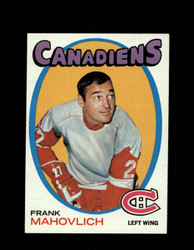 1971 FRANK MAHOVLICH TOPPS #105 CANADIENS *G3429