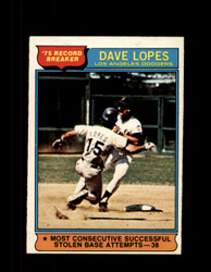 1976 DAVE LOPES OPC #4 O-PEE-CHEE DODGERS *G3645