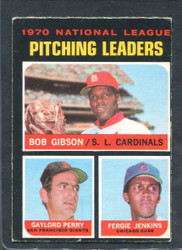 1971 NL PITCHING LEADERS OPC #70 GIBSON PERRY JENKINS VG #1244