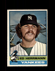 1976 ED HERRMANN OPC #406 O-PEE-CHEE YANKEES *G3804