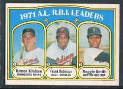 1972 AL RBI LEADERS OPC #88 HARMON KILLEBREW ROBINSON EX #1286