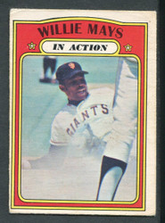 1972 WILLIE MAYS OPC #50 O PEE CHEE IN ACTION GIANTS VG #1300