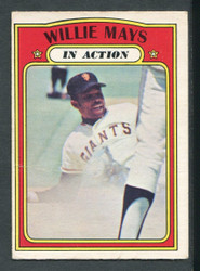 1972 WILLIE MAYS OPC #50 O PEE CHEE IN ACTION GIANTS PR/VG #1302
