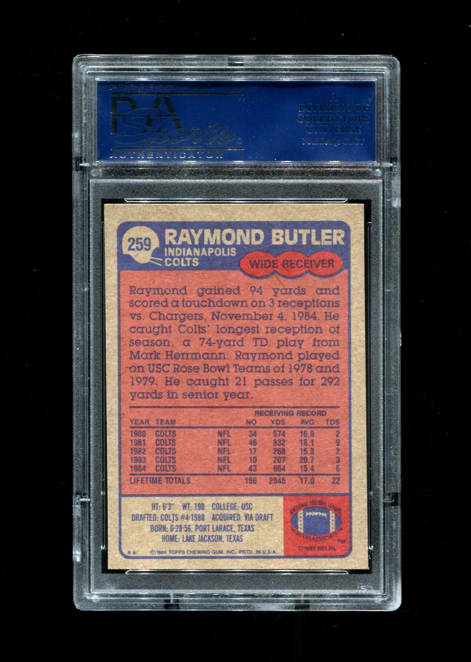 1985 BRETT BUTLER TOPPS #637 INDIANS PSA 9 - OPC Baseball.com