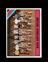 1975 SAN ANTONIO SPURS TOPPS #327 TEAM CARD *3428