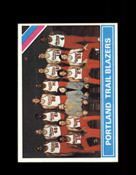 1975 PORTLAND TRAIL BLAZERS TOPPS #218 TEAM CARD *4192
