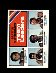 1975 SUPERSONICS TOPPS #132 TEAM LEADERS *6328
