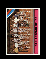 1975 SAN ANTONIO SPURS TOPPS #327 TEAM CARD *6354