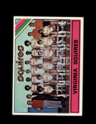 1975 VIRGINIA SQUIRES TOPPS #330 TEAM CARDS *6291