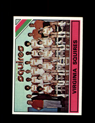 1975 VIRGINIA SQUIRES TOPPS #330 TEAM CARDS *6292